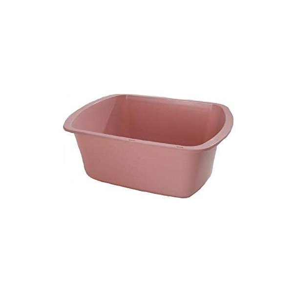 Wash Basin, Rectangular, 6 Qt, Rose