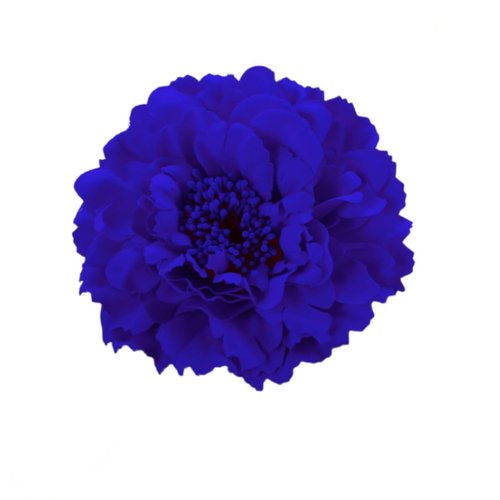 TOKIMMASH Boho Peony Flower Hair Clip, Blue, Hair Accessories, Women's