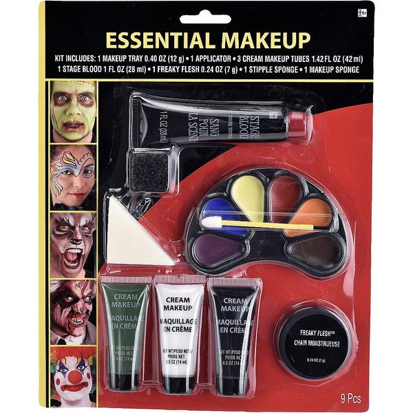 Hallo Makeup Halloween Costume Accessories Makeup Halloween Makeup Essentials Kit 9pc