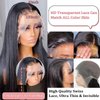 miniask 30 Inch 13x6 HD Lace Front Wigs Human Hair Straight 180% Density Pre Plucked Lace Front Wigs 13x6 Frontal Wigs for Black Women Human Hair Glueless 13x6 Human Hair Wig Straight Lace Wig