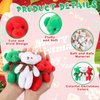 Liliful 24 Pcs 4.5 Inch Stuffed Animals Soft Plush Bears Doll with Ribbon Bow Mini Bears for Boys Girls Birthday Decoration Gift Bear Baby Shower Favors (Red Green White)