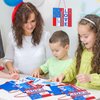 Humyoun 24 Set Veterans Day Craft Patriotic Religious Craft Kit Love Jesus and America Too Sign Craft for Kid DIY Bible Patriotic Art Craft Red White Blue Ornament Sign for VBS Sunday School Classroom