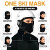 GearTOP Warm Balaclava Face Mask for Men and Women Baklava Masks for Men Winter Face Covering for Men Face Mask Ski Balaclava Ski Mask for Skiing, Snowboarding, Motorcycle, Snowmobile Black