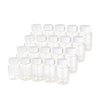 12pcs 80ml Small Travel Plastic Bottle with White Plastic Cover Portable Fluid Transparent Refillable Bottles Storage Jar Eco-Friendly