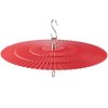 11.2" Metal Bird Feeder Rain Guard, Red Dome Cover Umbrella Shade for Hummingbird Oriole, Squirrel Baffles for Bird Feeders