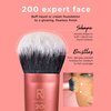 Real Techniques Everyday Essentials + Sponge Kit, Makeup Brushes & Makeup Blending Sponge Set, For Foundation, Blush, Bronzer, Eyeshadow, & Powder, Vegan Synthetic Bristles, 5 Piece Set