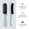 Diane 100% Boar Smoothing Hair Brush for Smoothing Frizz and Flyaways, Laying Down Hair Edges and Taming Baby Hairs - Use for a Glossy Finish on Ponytails, Buns and Updos