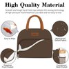 Coobiiya Lunch Bag for Women Men Insulated Lunch Box for Adult Reusable Lunch Tote Bag for Work, Picnic or Travel(Brown)