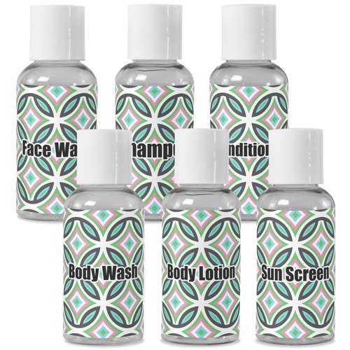 YouCustomizeIt Personalized Geometric Circles Travel Bottles
