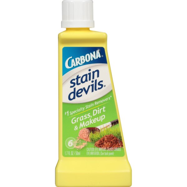 Carbona Stain Devils® #6 – Grass, Dirt & Make-Up | Professional Strength Laundry Stain Remover | Multi-Fabric Cleaner | Safe On Skin & Washable Fabrics | 1.7 Fl Oz, 1 Pack
