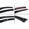 JDM 3D Aero Wavy Style Window Visor Rain Guard Deflector Compatible with 2018-2021 Honda Accord LX EX Sport