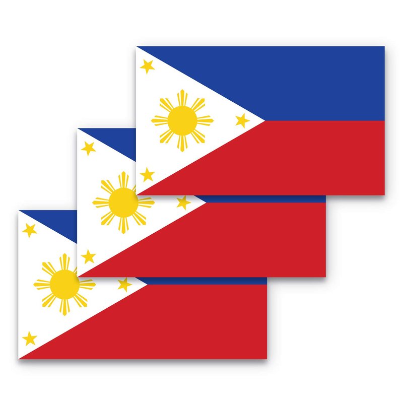 3x5 Philippines Flag Sticker Philippines Sticker Filipino Sticker 3 ...