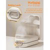 Hafigigi Pill Cutter Splitter for Small or Large Pills with Safety Lock - Accurate and Easy Travel-Friendly Design for Daily Use (Gray)