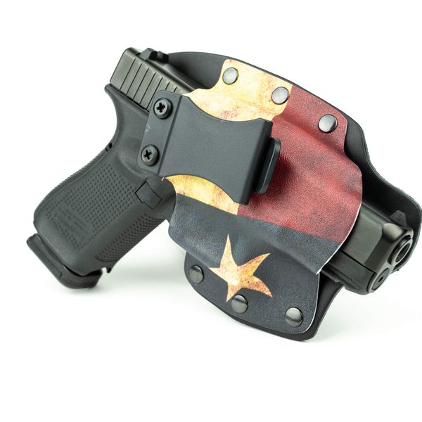 Texas Flag IWB Hybrid Concealed Carry Holster (Right-Hand, for 1911-22/380 Cal Small Frame)