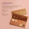 ZOEVA Caramel Melange Eyeshadow Palette - 10 Warm, Neutral & Modern Shades, Matte, Matte with Glitter & Metallic Finishes, Natural Eye Shadow Set, Suitable for All Eye Colors