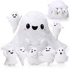 Liliful Ghost Plush Toys 16 Inch Cute Mommy Ghost Stuffed Pillow with 7 Cute Plush Babies Soft Funny Ghost Plushie White for Boys Girls Birthday Sleeping Gift Party Favor
