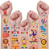 Yrmysrx 124PCS Carnival Party Favors 100PCS Temporary Tattoos 24PCS Slap Bracelets Wristbands Circus Clown Animal Party Supplies Decorations for Boys Girls Gifts Exchange Fillers Prize