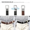 Kajeer Reversible Kids Belt for Boys and Girls - Durable PU Leather Belts for School Uniform Jeans for (Gunmetal, Fit Waist: 22"-26" (Rec 8-10yrs))