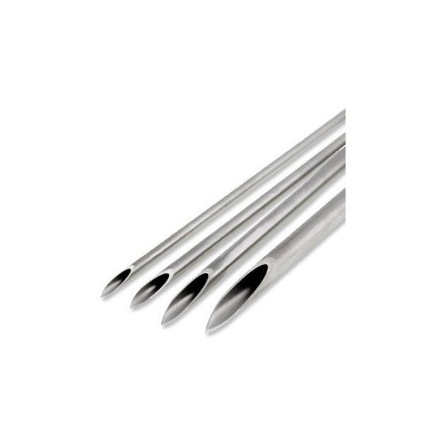BodyJewelryOnline Pack Of Piercing Needles, 10 PCS, 14 G, Surgical Steel, Sterilized, Disposable, Hypoallergenic Piercing Supplies, Nickel-Free, Autoclave Safe