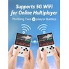 RG35XX Plus Retro Video Handheld Game Console 3.5 in IPS Screen Linux OS 64G TF Card with 5500 Classic Games Built-in 3300mAH Battery Compatible with 5G WiFi and Bluetooth 4.2(White)