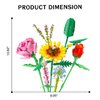 Allhero Flower Bouquet Building Sets, DIY Artificial Flowers Bouquet Building Toy Set for Boys Girls Age 6+, Adult, Creative Flowers Building Blocks Gift for Mother's Day, Christmas