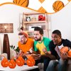 12 Pcs Sport Ball Cups with Straws and Lids, 17 oz Plastic Sport Cups Bulk for Kids Birthday Theme Party Sport Party Supplies (Basketball)
