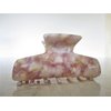 Mauve lavender and white marbled hair claw clip