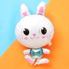 Dzrige Easter Bunny Balloons Rabbit Foil Balloons for Easter Decorations Birthday Animal Farm Themed Baby Shower Party Decors,23.6x15.7 Inch,3 Pcs