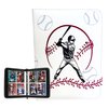 Baseball Card Binder with Sleeves 400 Pockets. Sports Card Binder Book with Zipper. Christmas Gifts for Baseball Card Collectors. Waterproof Baseball Card Holders Compatible with Topps Cards. (White)
