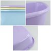 Jekiyo Colored Wash Basin, Small Plastic Dish Tubs, 8 Quart / 3 Packs