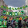 LanttAotte Lucky Banner St Patricks Day Decorations Saint Patricks Day Banner Green Shamrock Garland Irish Decor Spring Party Supplies