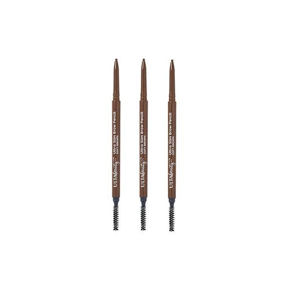 Ulta Beauty 3 Pack Ultra Slim Brow Pencil. Soft Brown. Size 0.003 oz