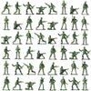 PROLOSO Toy Soliders Green Army Men Action Figures Plastic Army Men Sets Military Toys Various Poses Bulk Pack of 144
