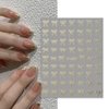 6 Colors Bronzing Bow Nail Stickers for Nail Art Cute Bow Nail Decals 3D Nail Art Stickers Nail Bow Stickers for Nails Design Nail Bows Ribbon Bowknot Nails Stickers Women Girl Manicure Nail Supplies