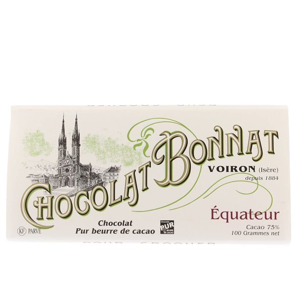 Chocolat Bonnat Equateur 75% Dark Chocolate Bar