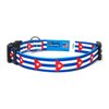 Cuba Dog Collar | Cuba Flag | Quick-Release Buckle | Made in NJ, USA | for Small Dogs