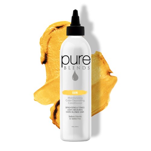 Sun Moisturizing Color Depositing Conditioner Brighten & Tone Color Faded Hair Semi Permanent Hair Dye Prevents Color Fade Extend Color Service on Color Treated Hair 8.5 Oz.
