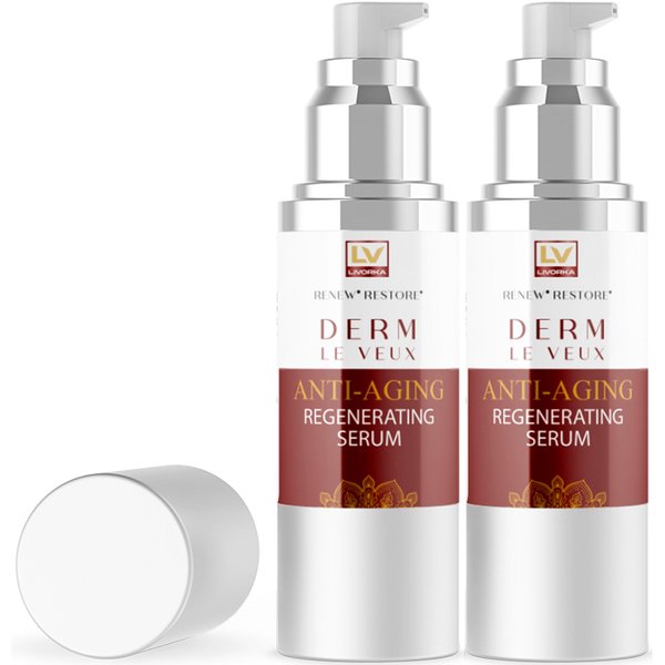 (2 Pack) Derm Le Veux, Derm La Veux, Derm Le Veu, Derm Leveux Serum, Derma Le Veux Serum, Derm Le Veux Face Cream, Veur, Veus, Dermlevue Serum, Derm Le Veux Deluxe Serum, Derma La Veux, 2 Bottles