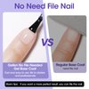 Gellen Gel Base Coat, 18ml Gel Polish Base Coat Soak Off U V Light Cured, Strong Base Coat Gel Nail Polish, Gel X Nail Base Coat Gel Polish for Salon