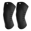 Fit Active Sports Flex Compression Knee Sleeves Brace for Men & Women - Knee Support for Weight Lifting, Gym Workout, Cross Training, Running, Sports and More. (BLACK, M)