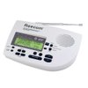 Unique 185 Hours Back-up Battery Life Time (Standby), 24 Siren Volume, EOM Detection, Display Event Message and Effective Time at a Glance, Reecom R-1650D Same Weather Radio with AM/FM (Light Grey)