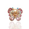 Ruihfas Fashion 4Pcs Rare Crystal Rhinestone Butterfly Bangs Clip Bow Hair Claw Gripper for Girl Women 1.26×1.10 inch