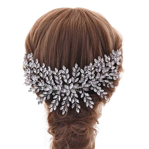 DIMNIE Wedding Hair Comb for Brides Hair Accessories for Wedding Rhinestone Wedding Headpiece for Women