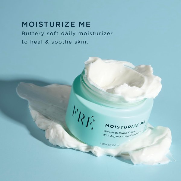Ultra-Rich Repair Facial Cream, MOISTURIZE ME by Fre Skincare - Hydrating & Moisturizing Face Cream for Fine Lines & Wrinkles - Intense Hydration Skin Cream Face Moisturizer for Dry & Sensitive Skin