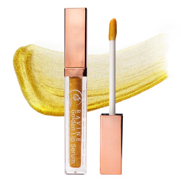 Generic 24k Golden Lip Serum | Hydrating Color-Changing Lip Gloss for Women - Moisturizing Lip Oil with Jojoba & Almond Oil, Vitamin E, for Dry Lips, 3 ml, Pink