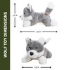 Fenrir Wolf Fluffy Stuffed Dog Toy