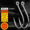 Dyxssm 150pcs/lot Circle Fishing Hooks Extra Strength Octopus Barb Fishing Hook with Offset Ponit (4# (150pcs))