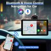 Jimtour Wireless Car Stereo with 7 Inch Touchscreen, Bluetooth Handsfree, Apple Carplay & Android Auto, GPS Navigation, FM/AUX/USB
