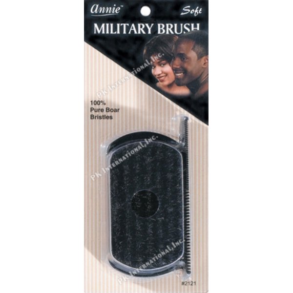 Soft Mini Wave Brush #2121-100% Pure Boar Bristles. - With 4.8" Pocket Comb, Soft Bristles, 100% Natural Boar Bristles, Includes Comb