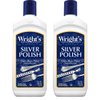 Wright's Silver Cleaner and Polish - 7 Ounce (2 Pack) Ammonia-Free - Use on Silver, Jewelry, Antique Silver